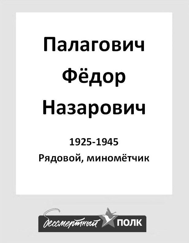 Палагович Фёдор Назарович 